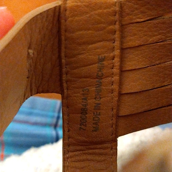 Vintage COACH Gold Slight Wedge Sandals Size 7.5 Toga Greek Roman Party - Picture 6 of 6